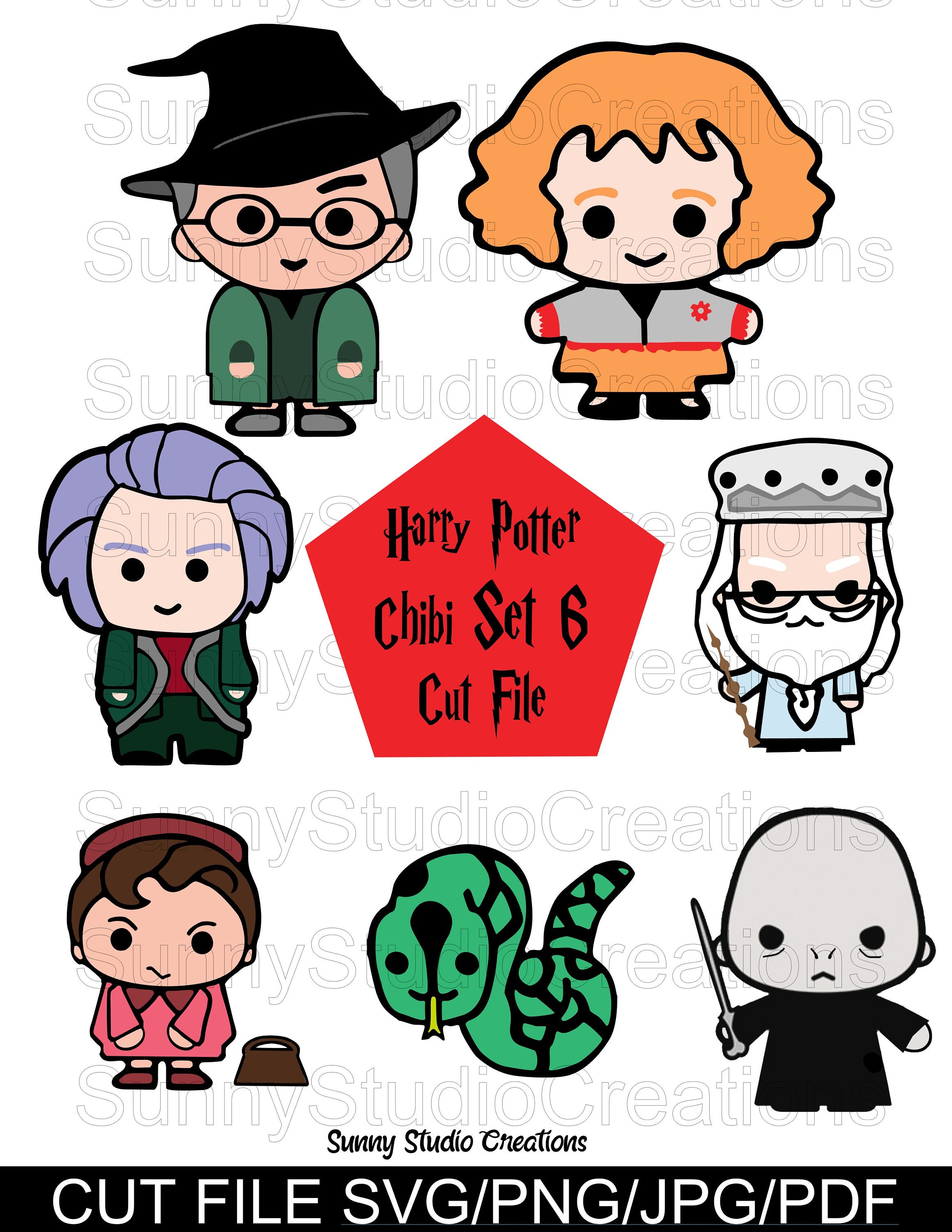 Harry Potter SVG / Chibi 6 / Digital File / CUT File / for | Etsy
