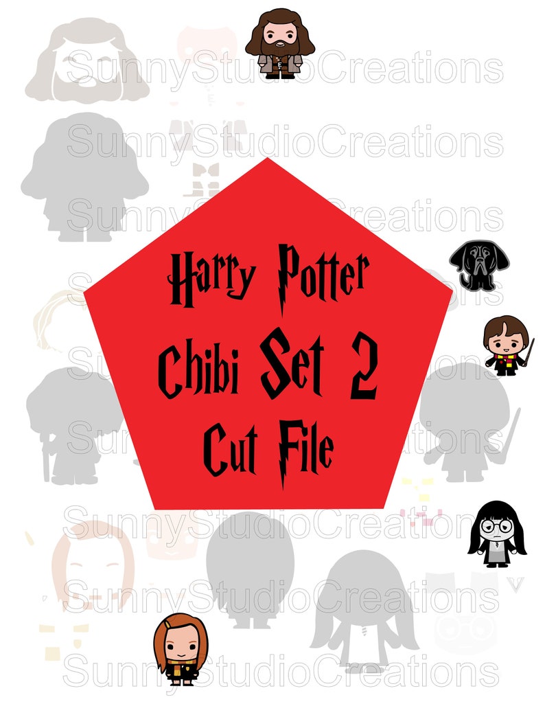 Download Harry Potter SVG / Chibi 2 / Digital File / Kawaii / CUT ...