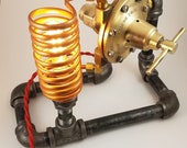 Steampunk Meco Acetylene Regulator Valve Lamp Model Four