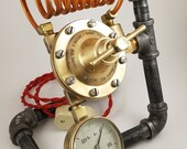 Steampunk Meco Acetylene Regulator Valve Lamp Model Six