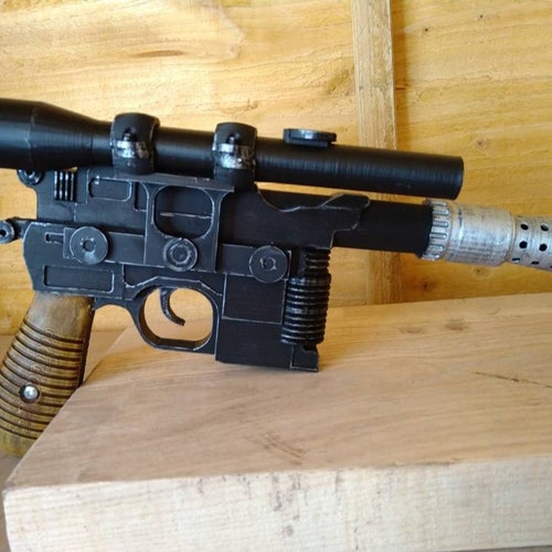 Han Solo DL-44 Blaster With Stand Prop Cosplay Handmade - Etsy
