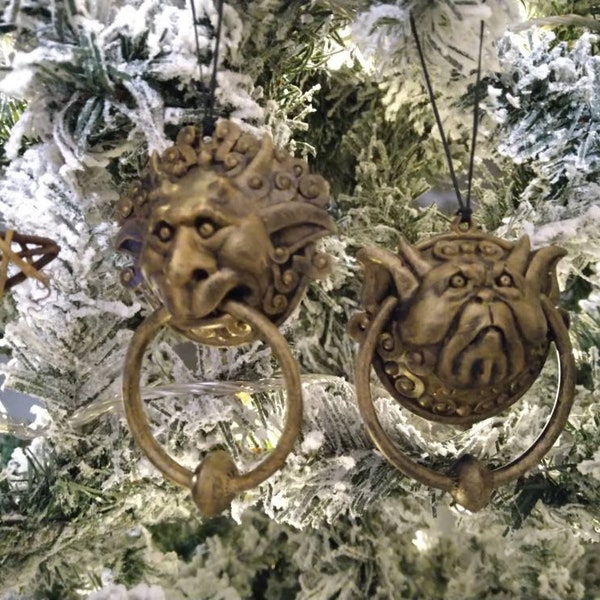 Labyrinth door knocker Christmas tree hangers