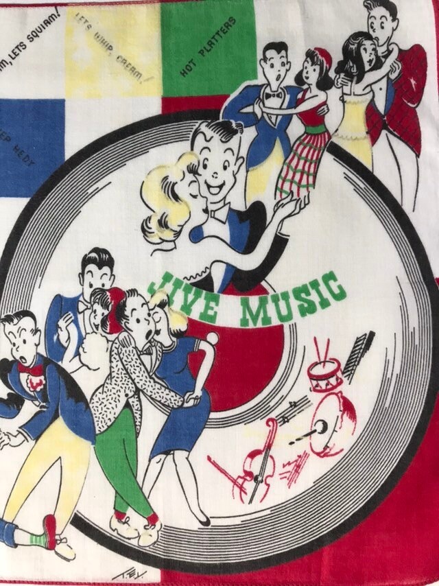 Jive Music Handkerchief Dancing Drums Vinyl Record Funny Slang Etsy