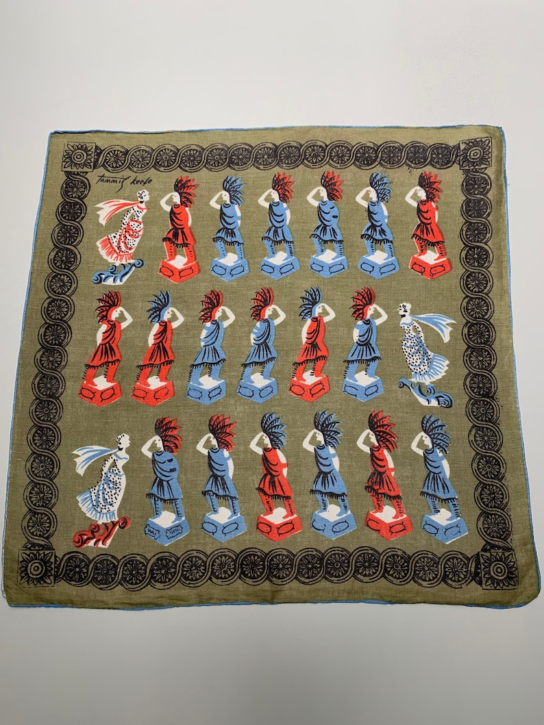 Mid Century Tammis Keefe Handkerchief Ship Figurehead /& Cigar Store Native American Carving Advertising