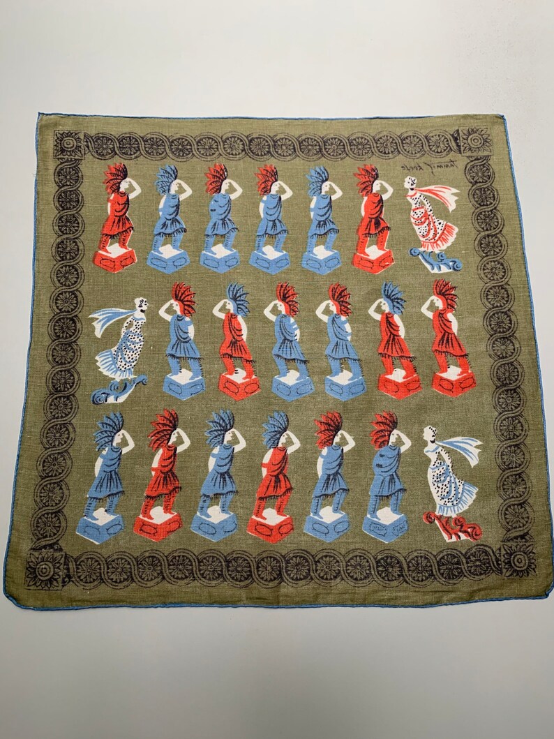 Mid Century Tammis Keefe Handkerchief Ship Figurehead /& Cigar Store Native American Carving Advertising