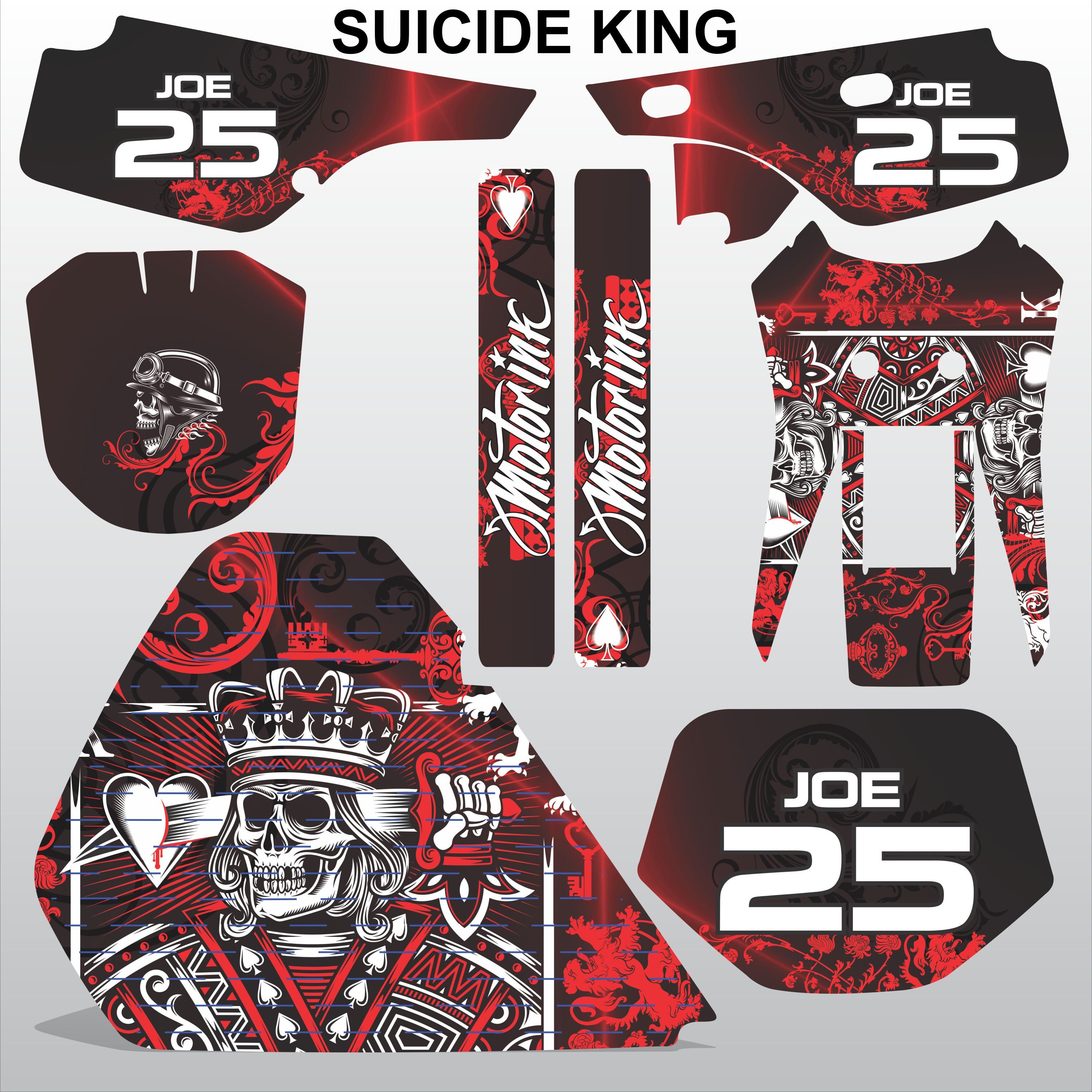 HONDA XR 250 1986-1995 Suicide King Racing Motocross Decals - Etsy