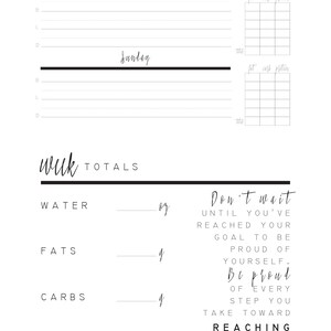 Meal Tracker Macros Printable - Etsy