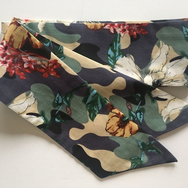 3en1 (foulard, ceinture, headband) en tissu 100% coton