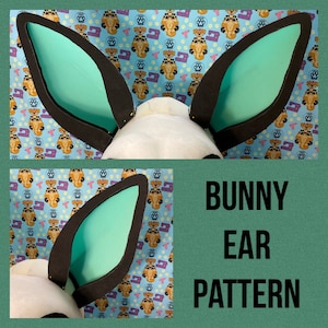 Fursuit Bunny Ears Downloadable Pattern