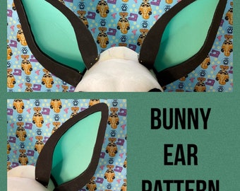 Fursuit Bunny Ears Downloadable Pattern