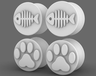 Fursuit Ear Gauges (Downloadable STL FILE)