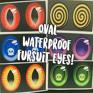 Sub Dyed PVC Waterproof Fursuit Eyes