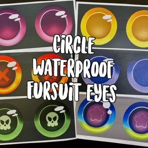 Circle Sub Dyed PVC Waterproof Fursuit Eyes