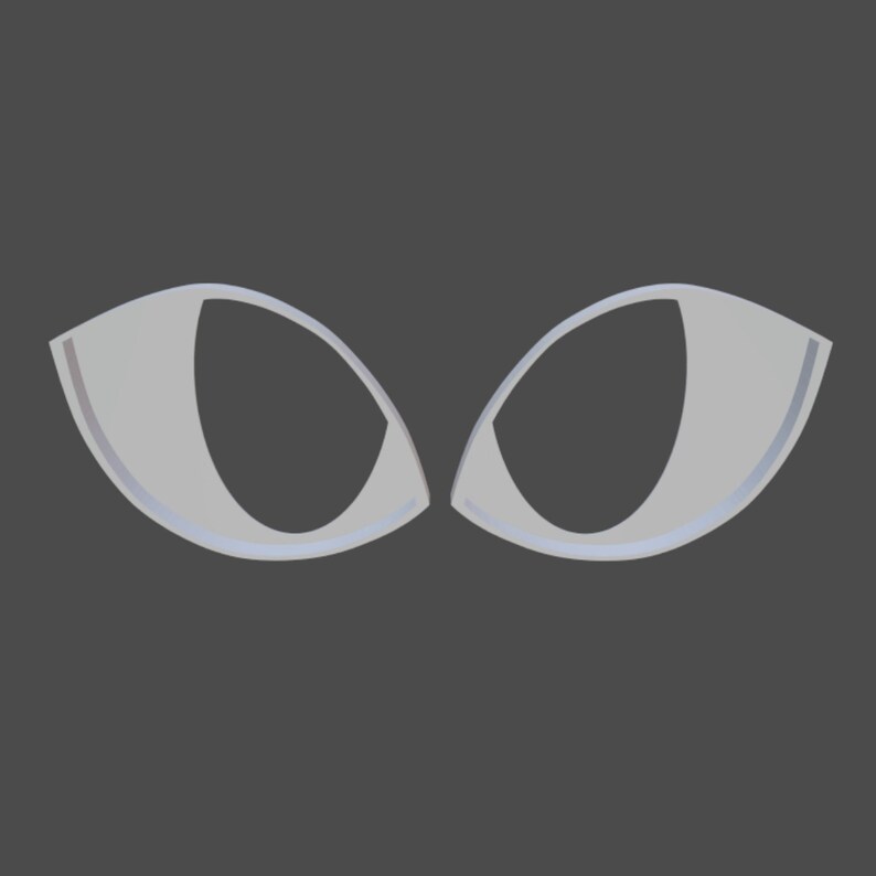Angry Fursuit Eye Bases 3D Printable File OBJ FILE - Etsy