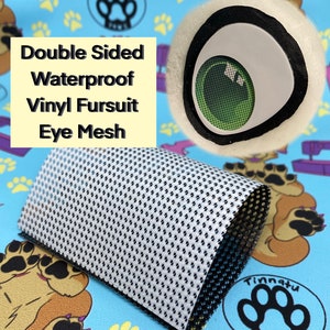 Small sheets- Fursuit Eye Mesh (Waterproof): For painting and sublimation printing