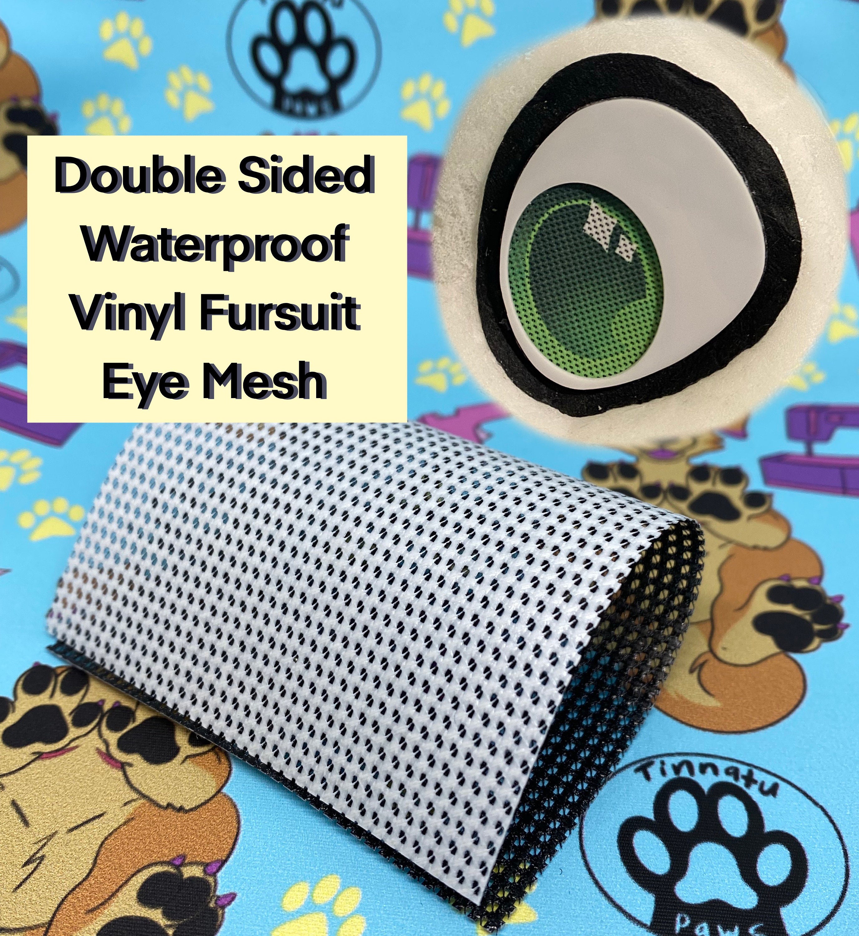 57/58 Buckram Fabric 12x12 Piece - Furry Fandoms - Fur Supply Store