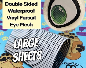 Large sheet- Fursuit Eye Mesh (Waterproof): For painting and sublimation printing