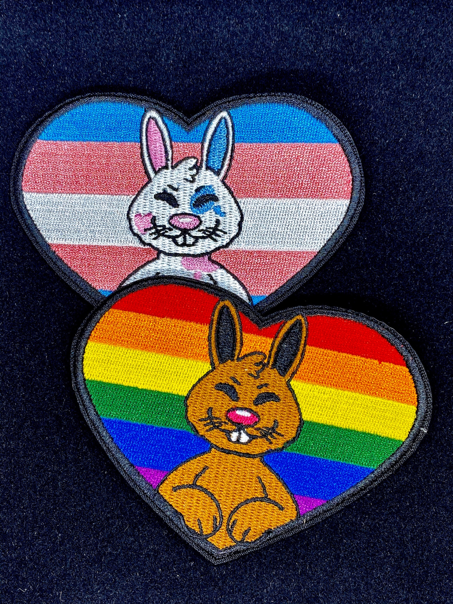 Bunny Pride Iron on Patches Etsy