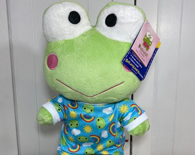 NEW Build A Bear Sanrio Hello Kitty Keroppi Green Frog W/ Sleeper