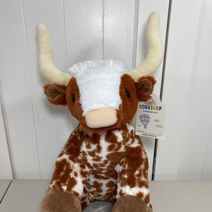 NEW Build a Bear Longhorn II Bull Cow Plush 12 Tall Etsy