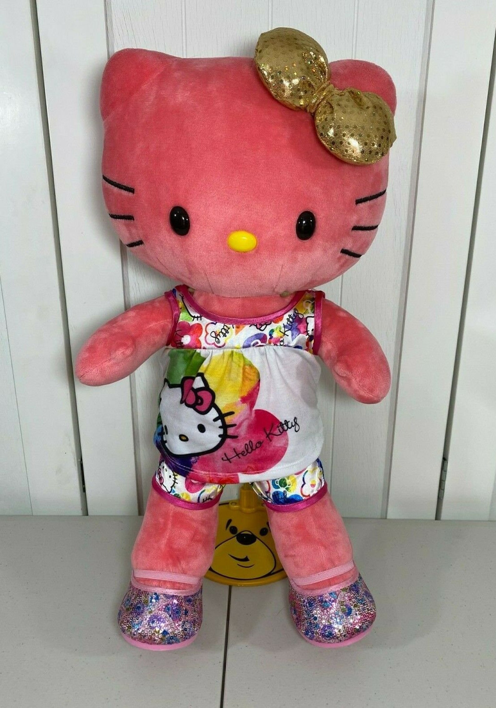 Build A Bear Coral Pink Sunshine Hello Kitty Plush 18 w/ Etsy