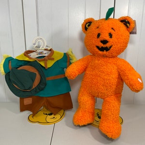 16 Build A Bear Pumpkin Halloween Jack O'lantern Orange Glo Lighted Stuffed  Plush 