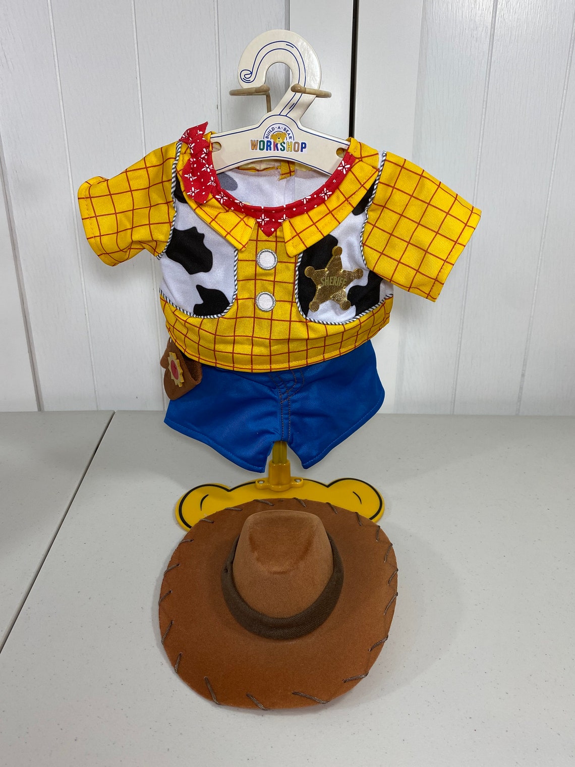 Build a Bear Toy Story 4 Blue Bear w/ NEW Woody & Buzz | Etsy