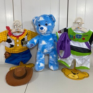 Build a Bear Toy Story 4 Blue Bear w/ NEW Woody & Buzz | Etsy