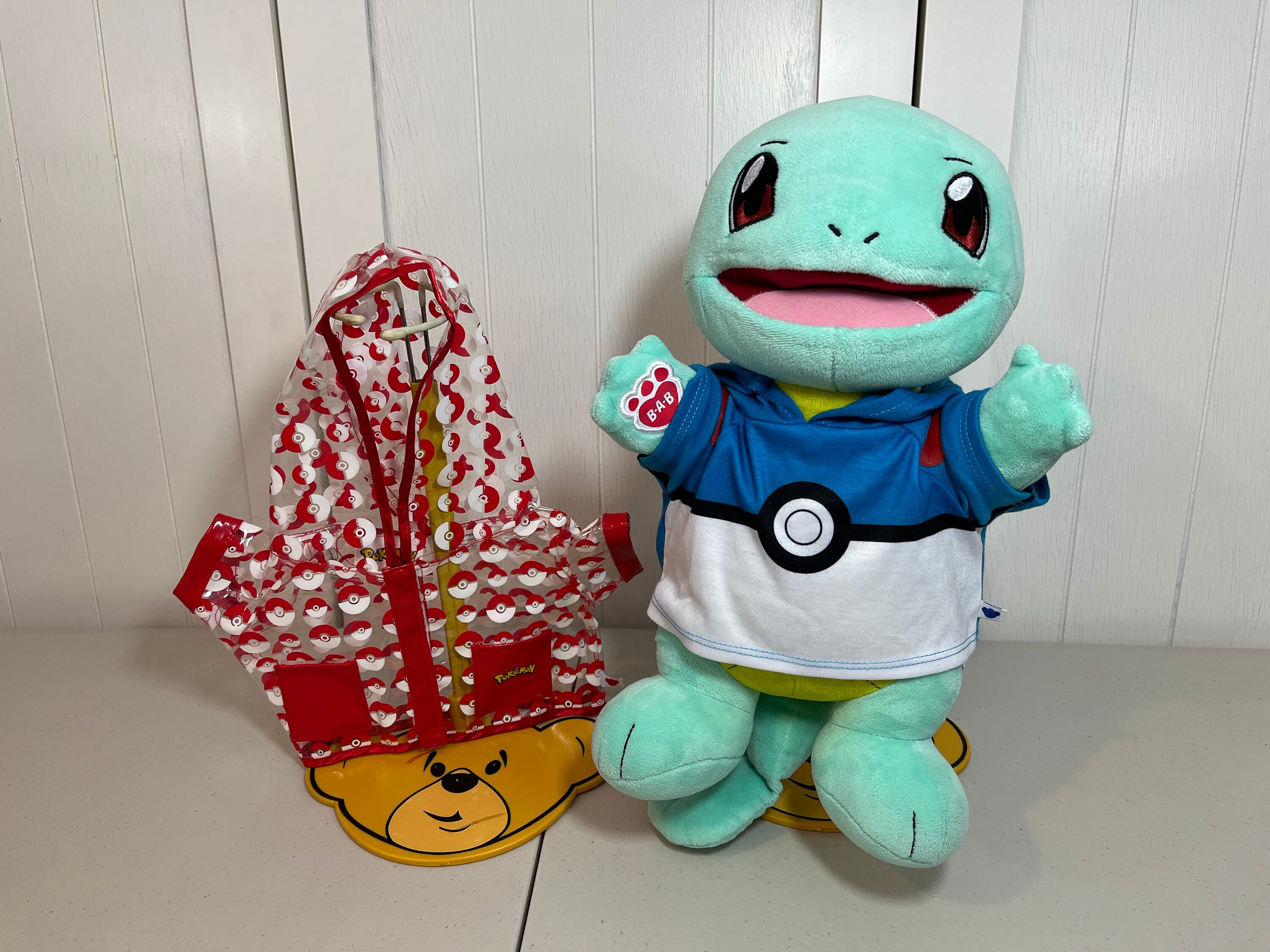 Build a Bear Pokemon Squirtle Turtle 15in Exclusive Online Bundle Sound Hoodies 889794022999 
