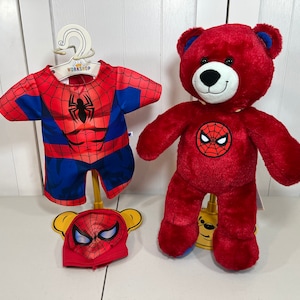 18" Build-A-Bear and Make Spidey Teddy outfit Teddy Bear Clothes Fits Most 14" 