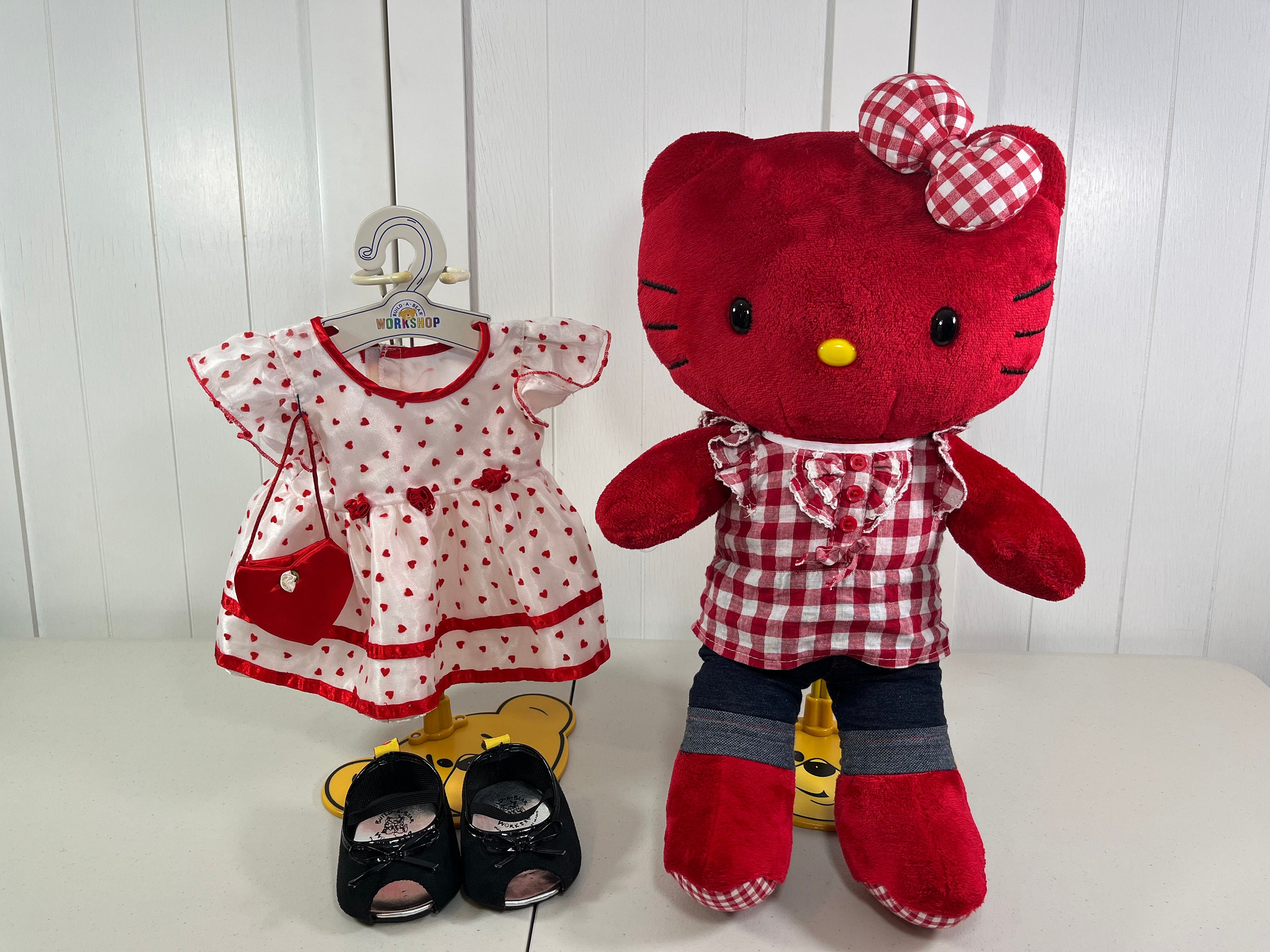 Build a bear Hello Kitty Bow Robe slippers underwear - Stuffed Animals &  Plush