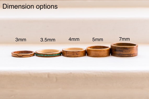 Anelli di legno personalizzati per uomo Etsy Italia