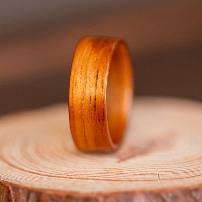 Hawaiian Koa Wood Ring Custom Wood Ring for Him Etsy
