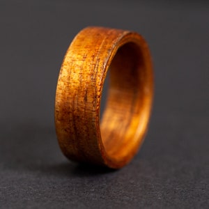 Hawaiian Koa Wood Ring, custom wood ring for him, medium koa