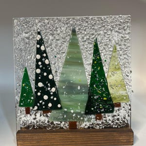 Winter tree candle screen - FREE SHIPPING