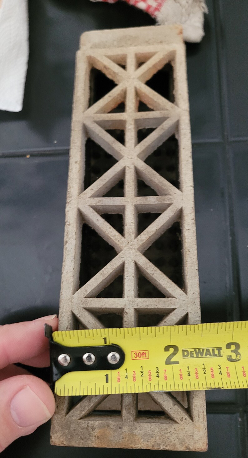 Set of 8 Vintage Gas Heater Ceramic Bricks Etsy