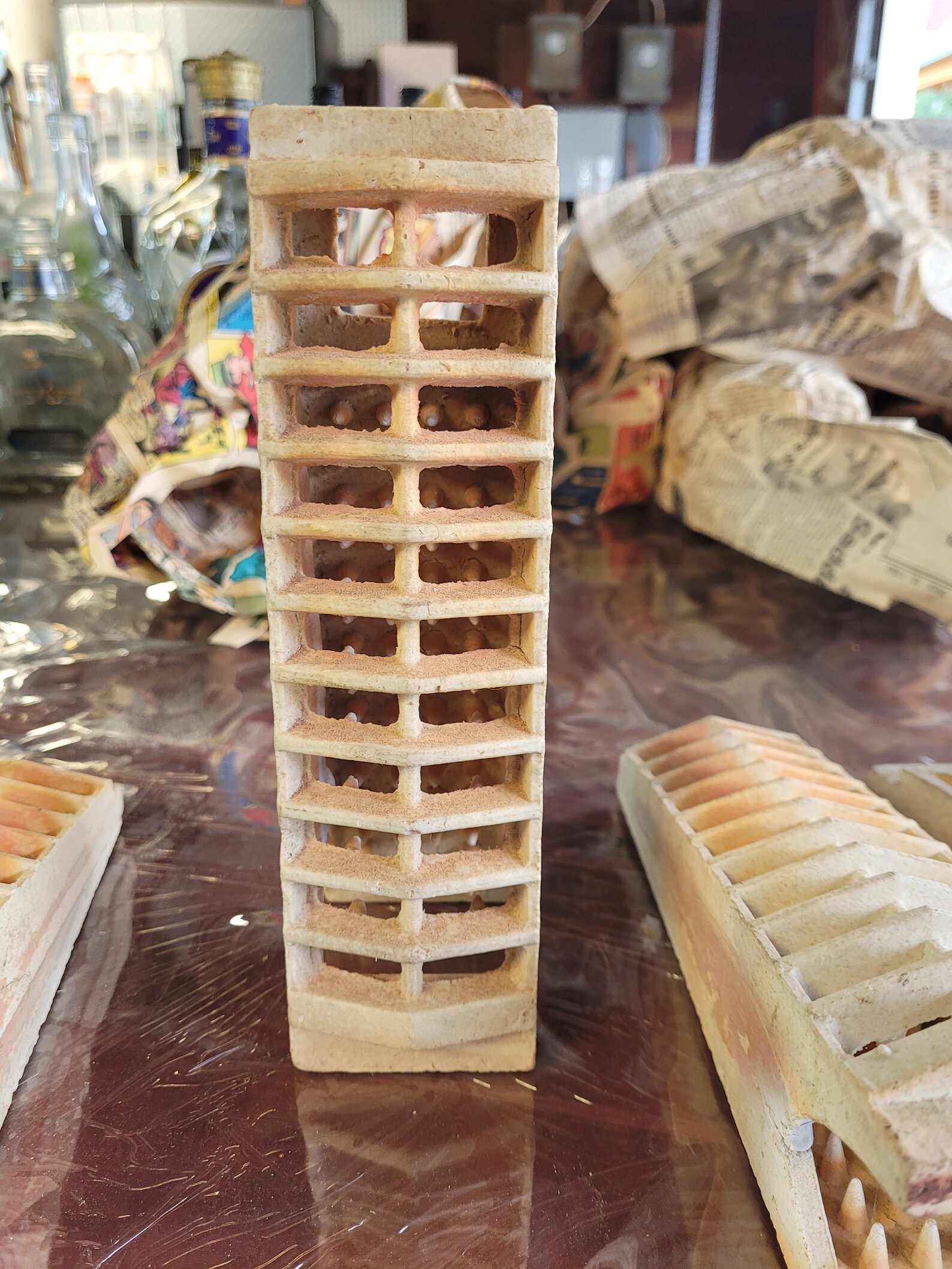 Set of 8 Vintage Gas Heater Ceramic Bricks Etsy