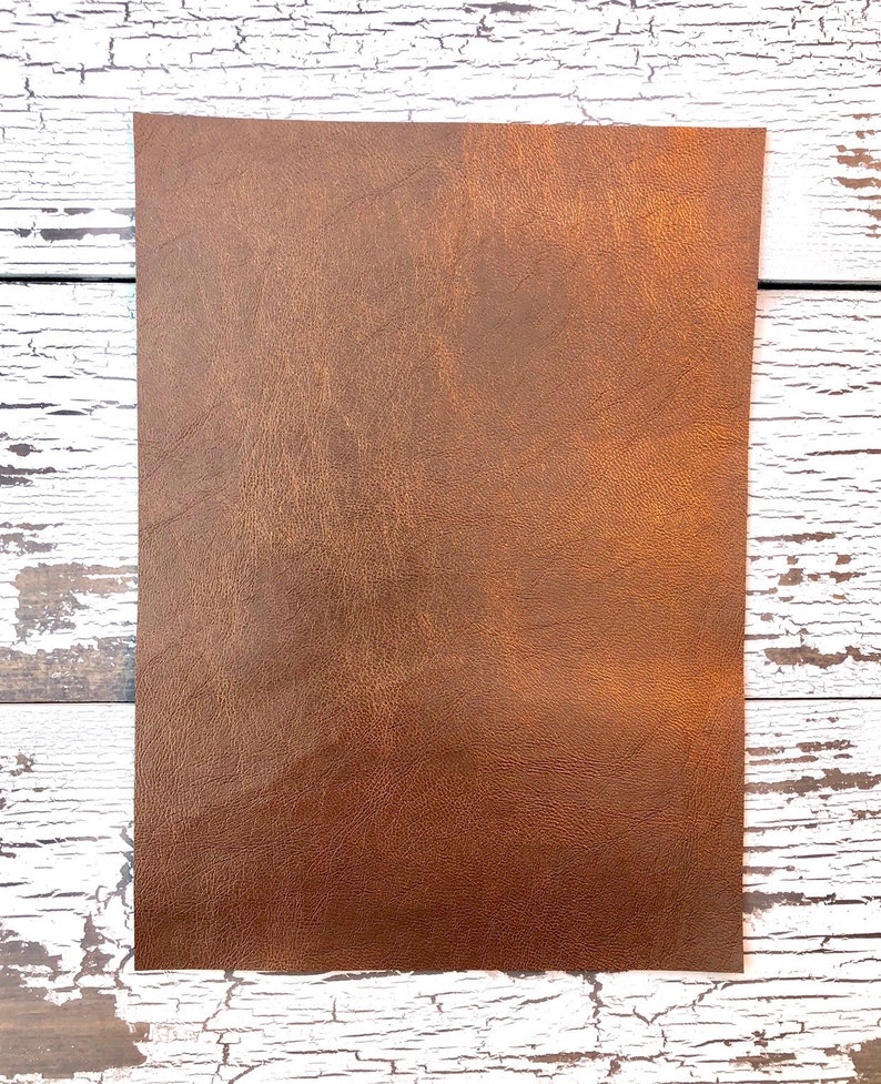 Burnished Bronze Metallic Faux Leather Metallic Bronze Etsy