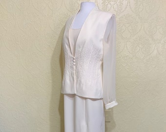 Plus Size Mother of Bride Dress With Sleeves Wedding Jacket - Etsy