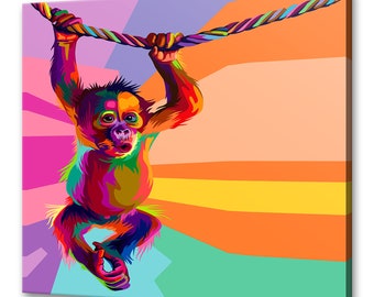 Orangutan Poster Etsy