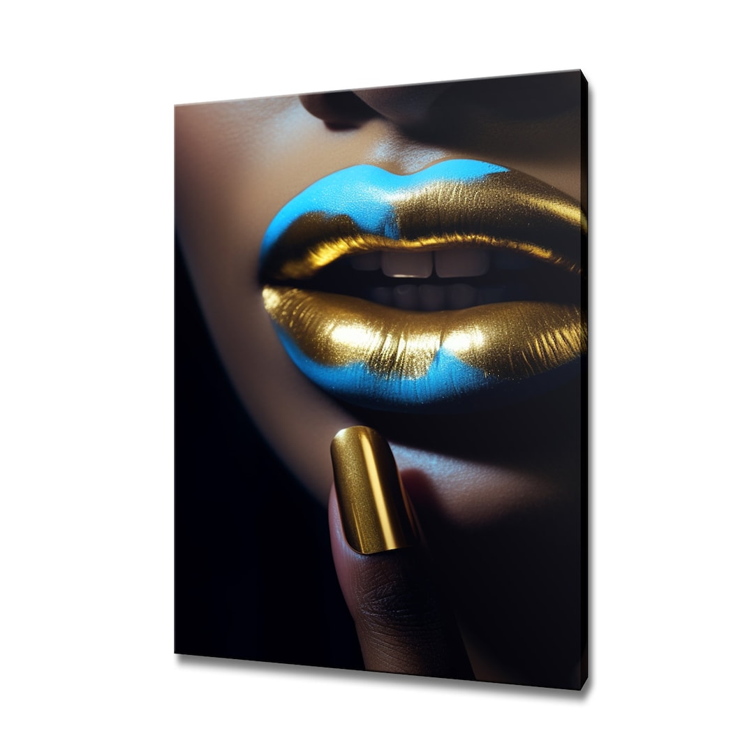 Stilvolle Blaue Lippen Ltere Menschen Ebenbild