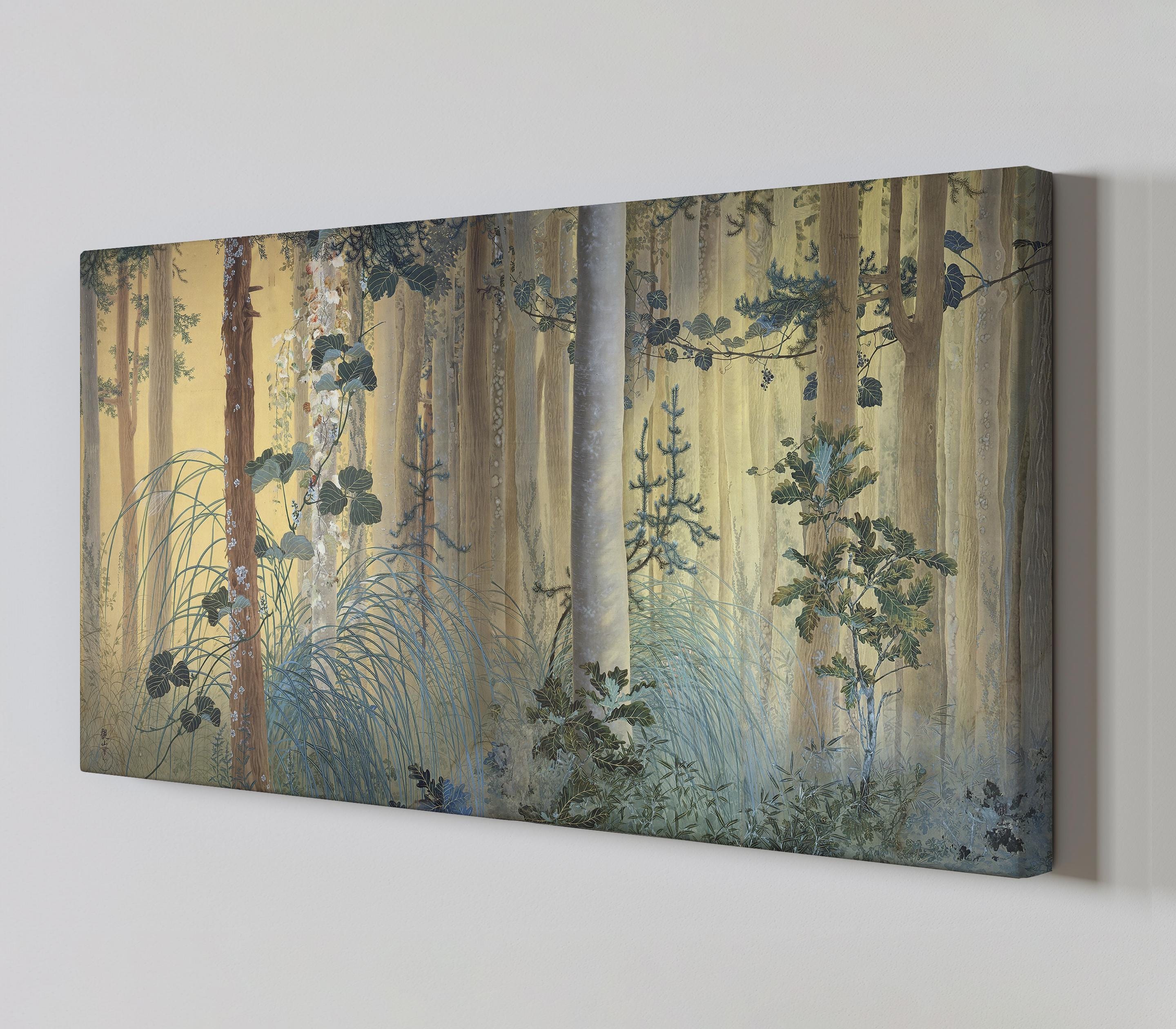 Shimomura Kanzan Autumn Among Trees Canvas Wall Art Print
