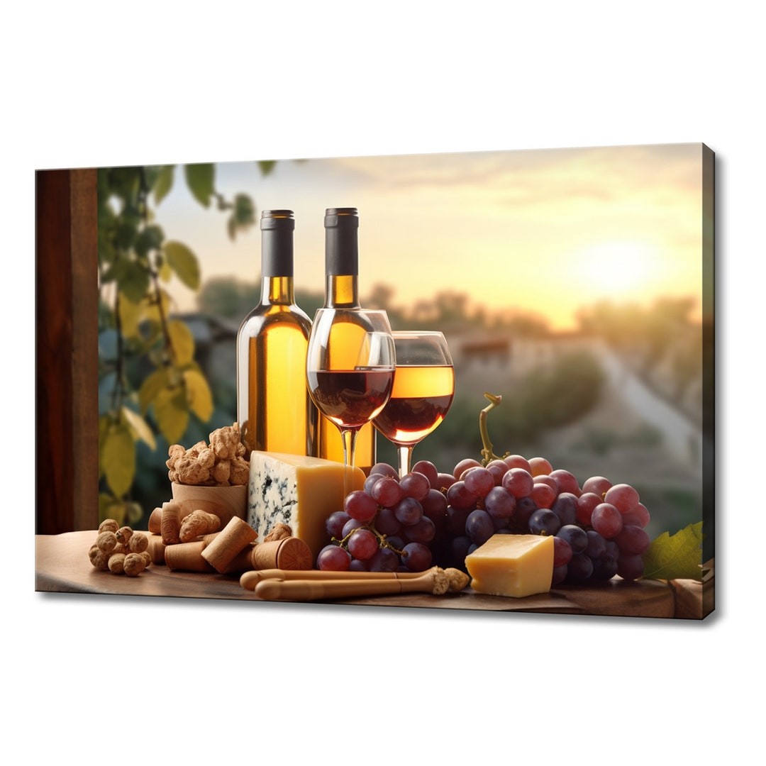 Winegrapes Wine Kitchen Wall Decoration