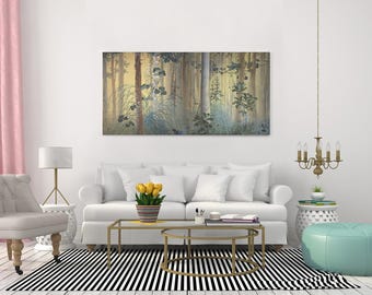 Shimomura Kanzan Autumn Among Trees Canvas Wall Art Print
