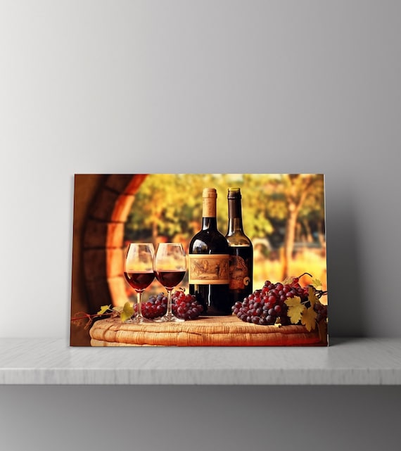 Winegrapes Wine Kitchen Wall Decoration