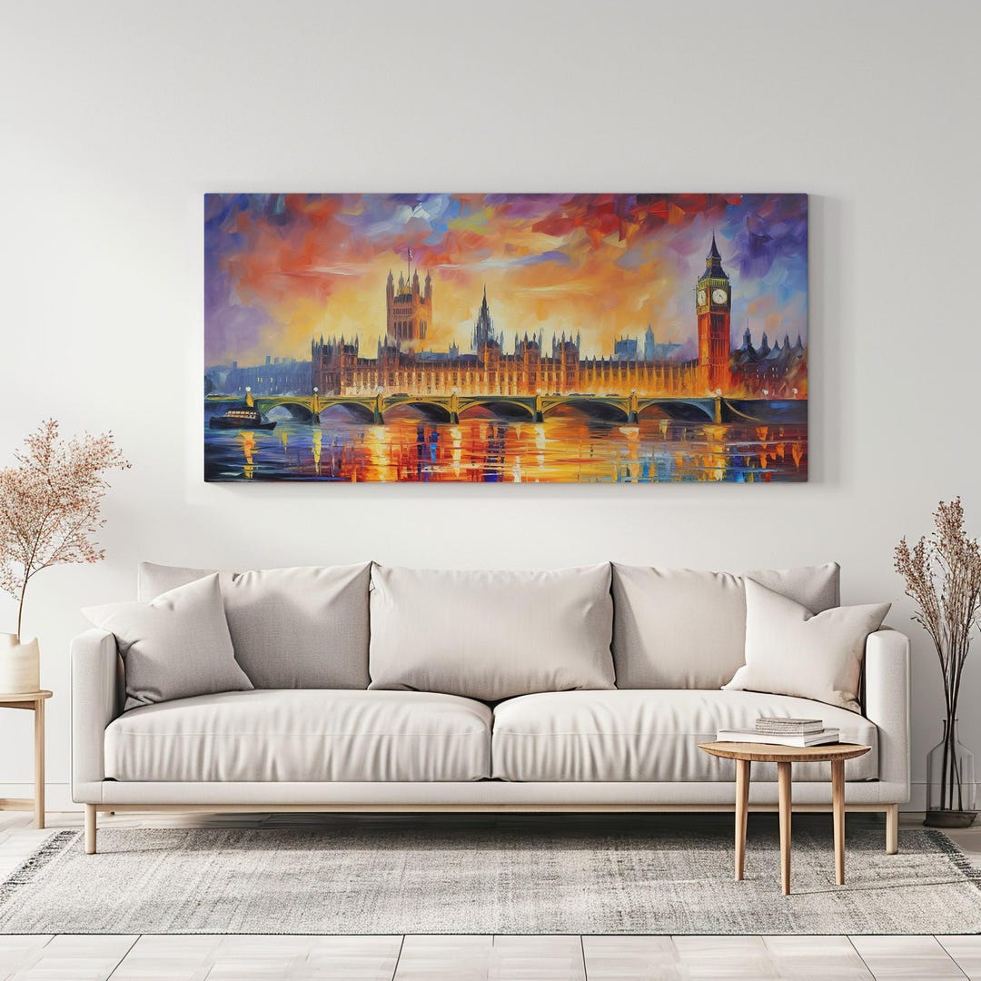 Tela Decorativa Big Ben de Londres - Arte de Parede Contemporânea de Alta Qualidade