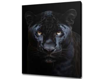 Panther Tierdruck | Panther Wand Kunst Portrait Druck | Wildtiere Wohnkultur I Geschenk für Panther Liebhaber | Kunstwerk für Naturliebhaber
