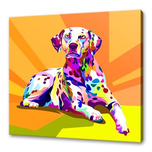 Hunde Wand Kunst Hund Leinwanddruck Hund Benutzerdefinierte Kunst Dalmatiner Wandbehang Handgefertigte Kunstdruck Wohnkultur Geschenke Schnelle Lieferung innerhalb EU