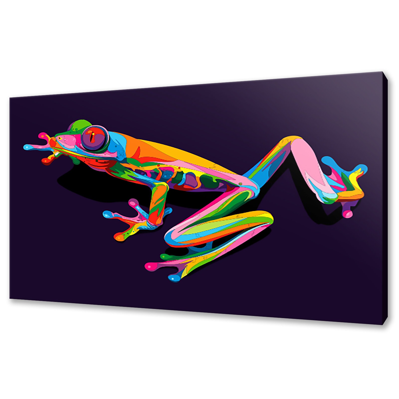 Tree Frog colourful canvas print picture wall art home decor free fast UK delivery