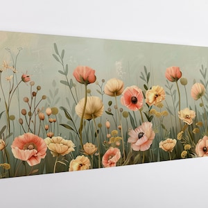 Delicat Flowers Canvas Print Wall Art Home Décor, Premium Quality, Ready to Hang, Fast delivery